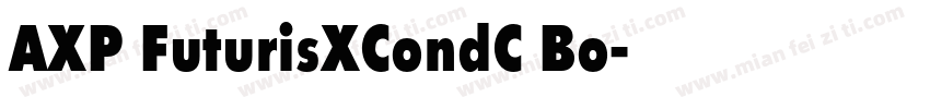 AXP FuturisXCondC Bo字体转换